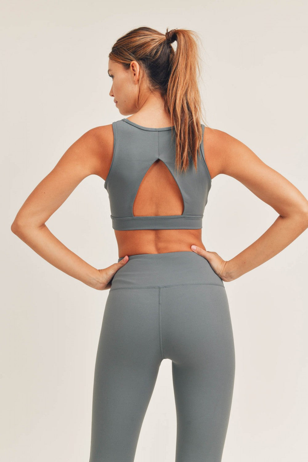 Sage Open Back Bra