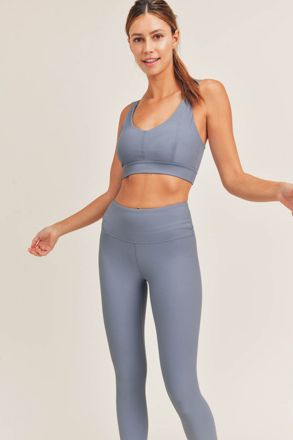Ribbed Ocean Leggings