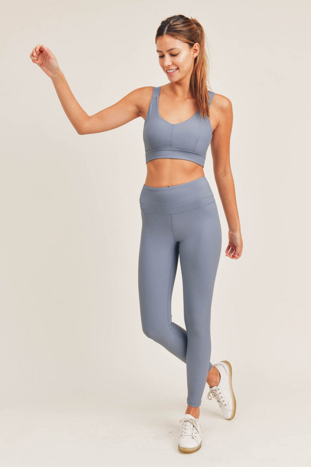 Ribbed Ocean Leggings