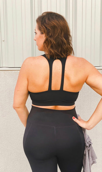 Tree Hugger Bra in Black