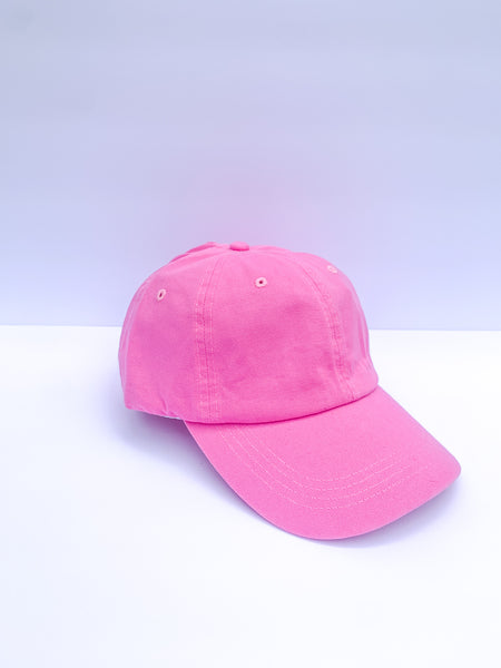 High Ponytail Baseball Hats Bundle - Pink, Black & White